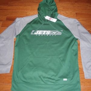Jets NFL Team Apparel TX3 Warm Hoodie Sweatshirt